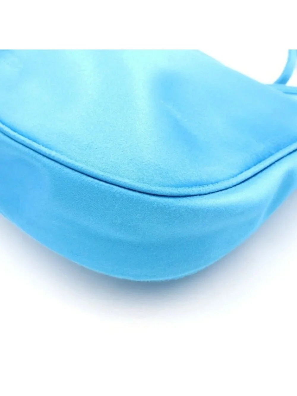 Balenciaga Leopolda SM Satin Shoulder Bag Blue